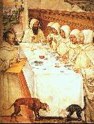 Giovanni Sodoma St.Benedict his Monks Eating in the Refectory oil painting picture wholesale